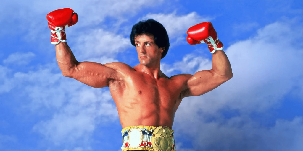Sylvester Stallone in Rocky III poster