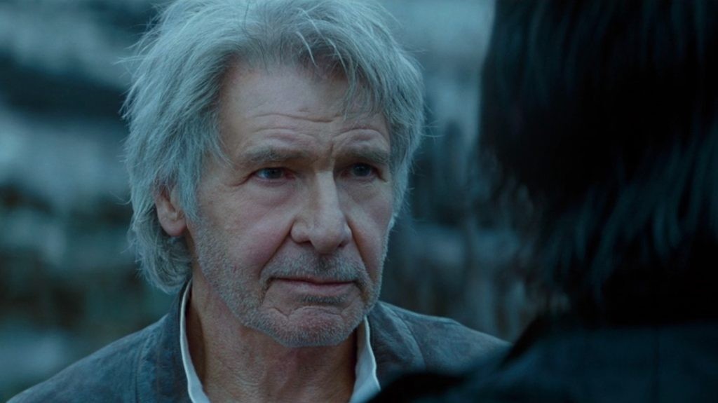 Harrison Ford in a scene in The Rise of Skywalker