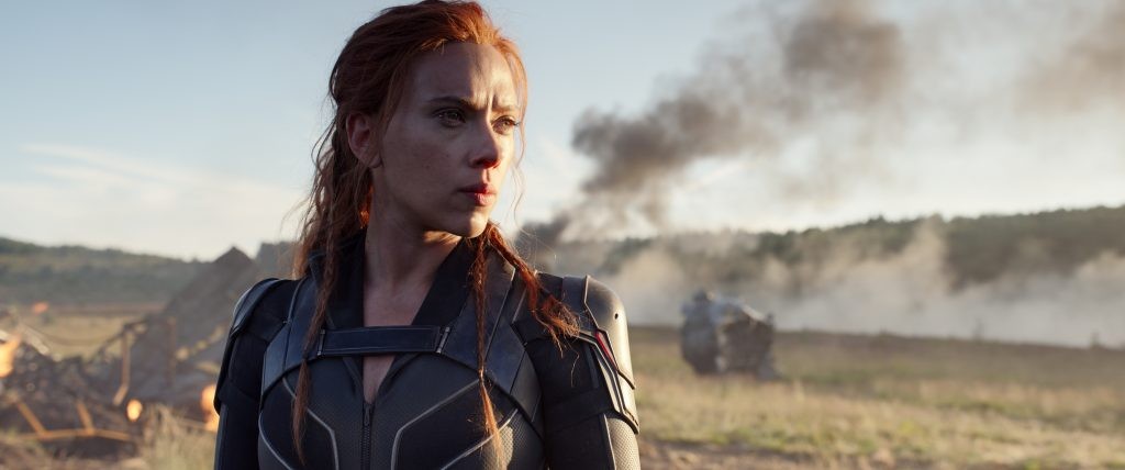 Scarlett Johansson as Black Widow, one of the Avengers
