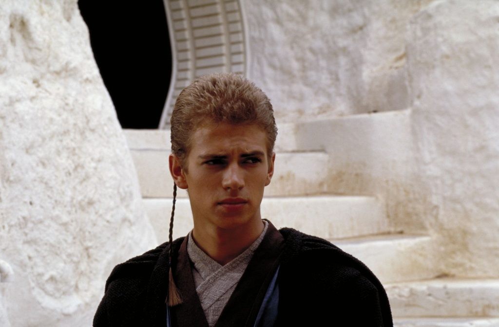 Hayden Christensen as Anakin Skywalker in Attack of the Clones