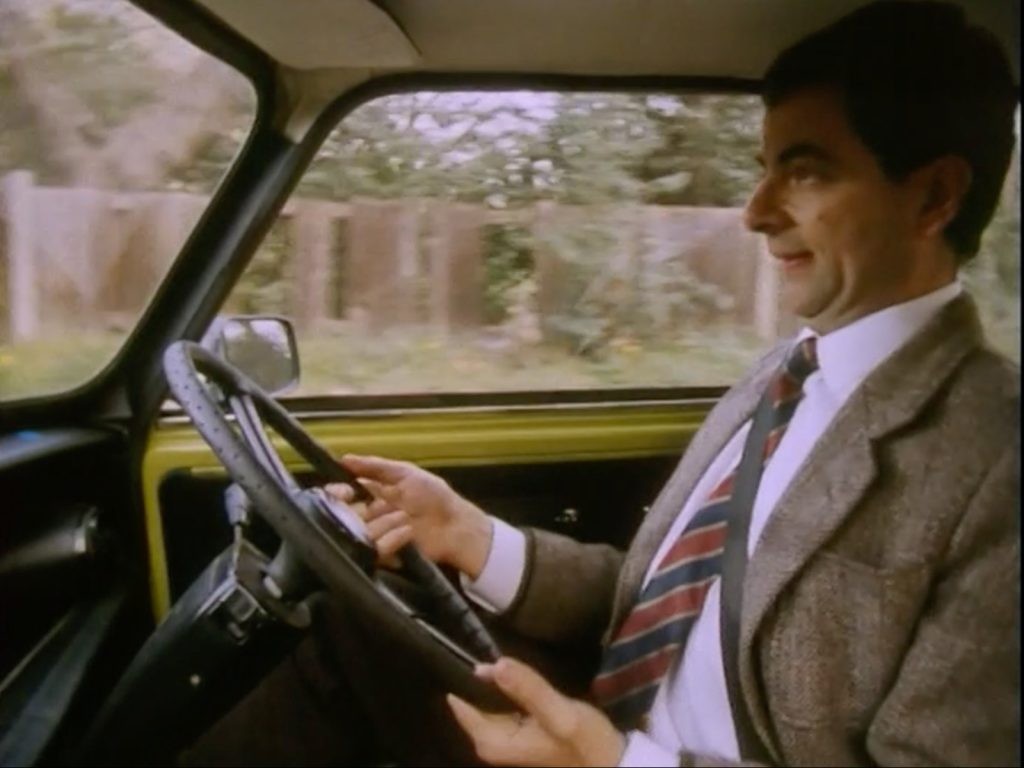 Rowan Atkinson in a still from Mr. Bean 
