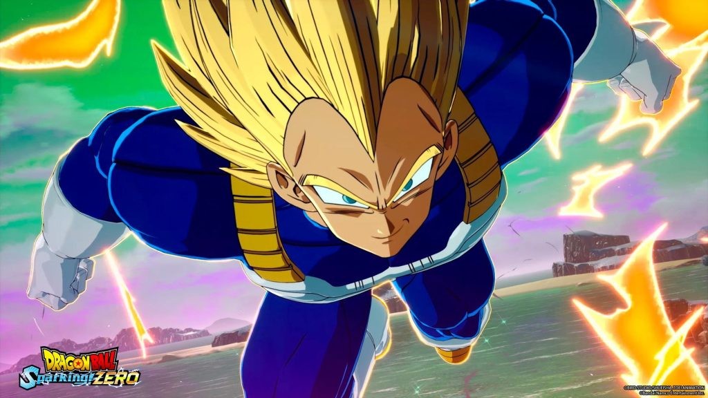 The trailer shows numerous forms of Vegeta, ranging from his Scouter form to the Majin transformation.