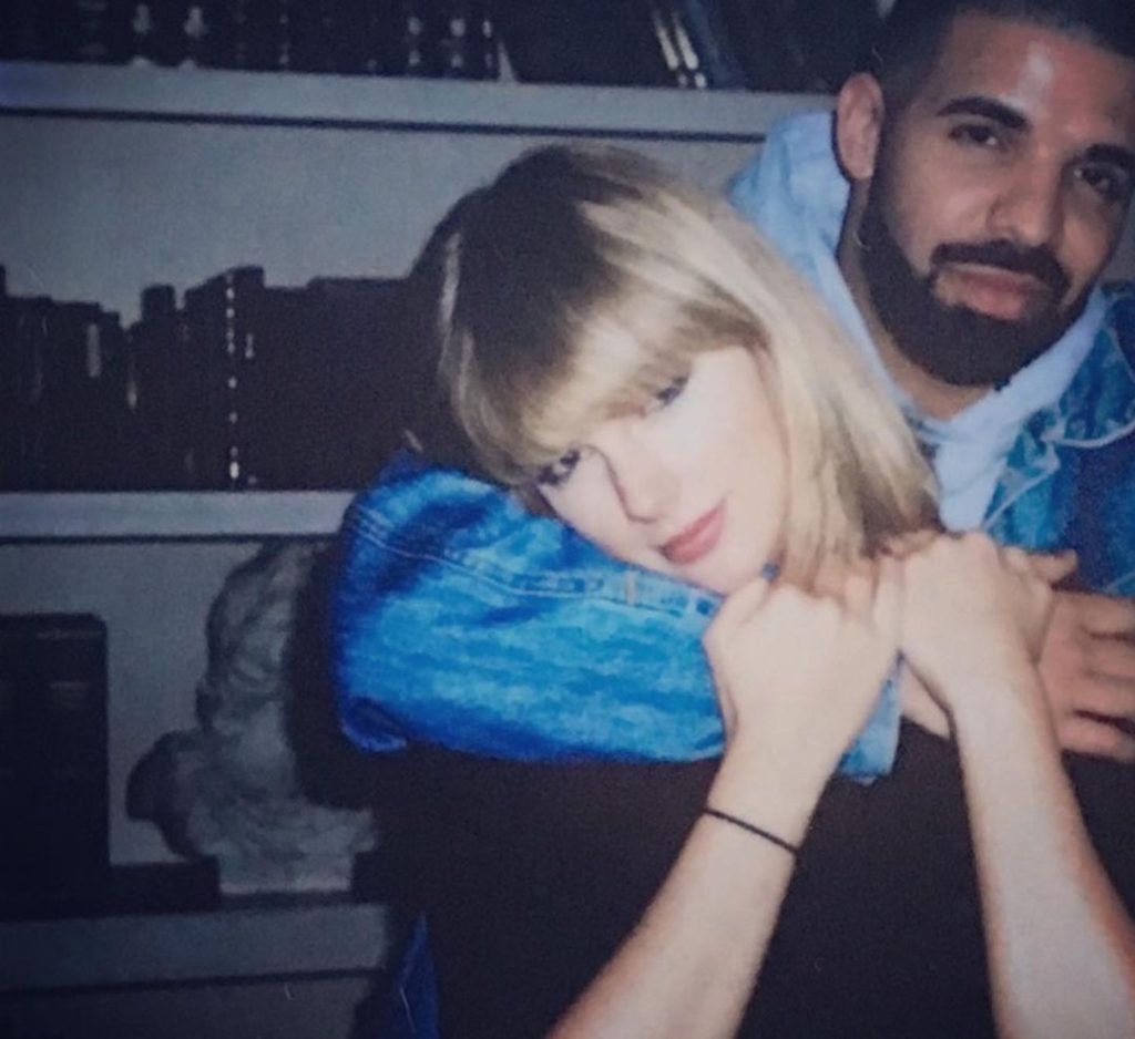 Drake and Taylor Swift (via @champagnepapi)