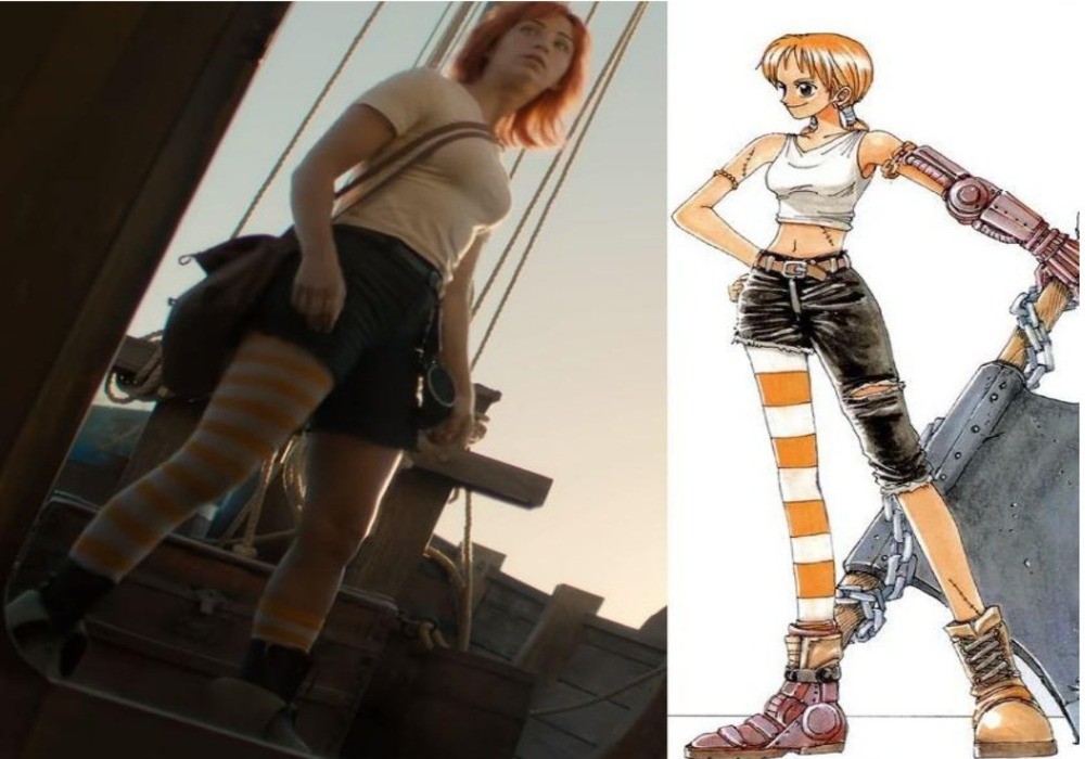 Emily Rudd's Outfit Inspired from Original Nami Design
