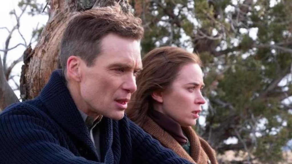 Cillian Murphy and Emily Blunt in a still from Oppenheimer