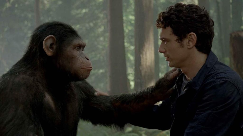 A still from Rise of the Planet of the Apes 