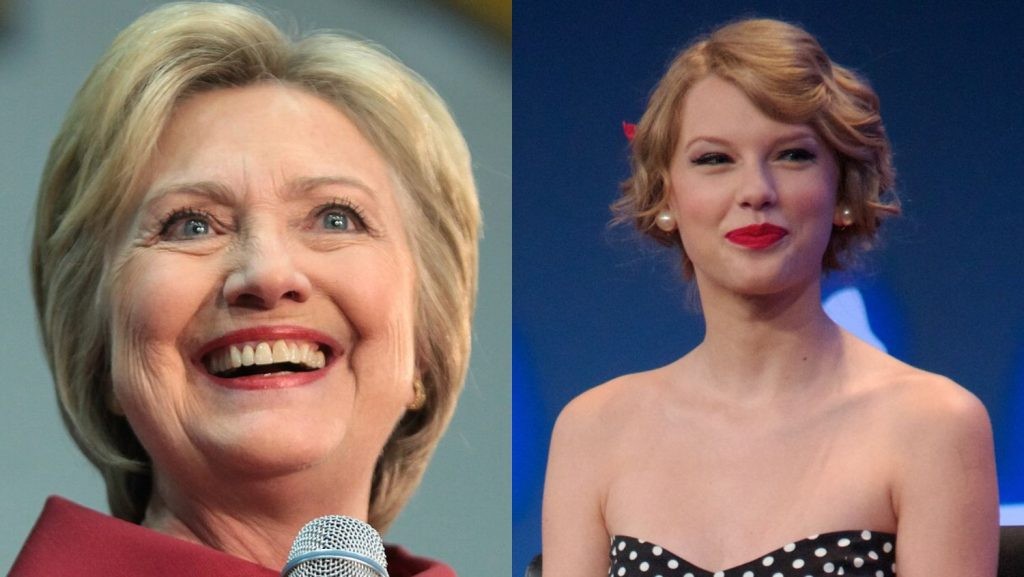 Hillary Clinton and Taylor Swift