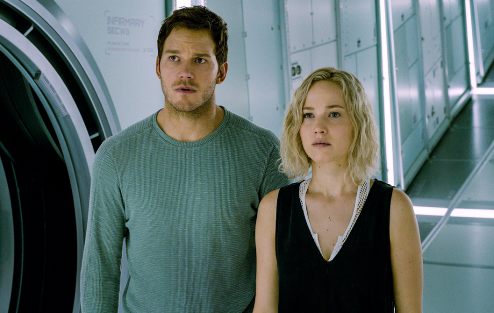 Jennifer Lawrence and Chris Pratt on Passengers