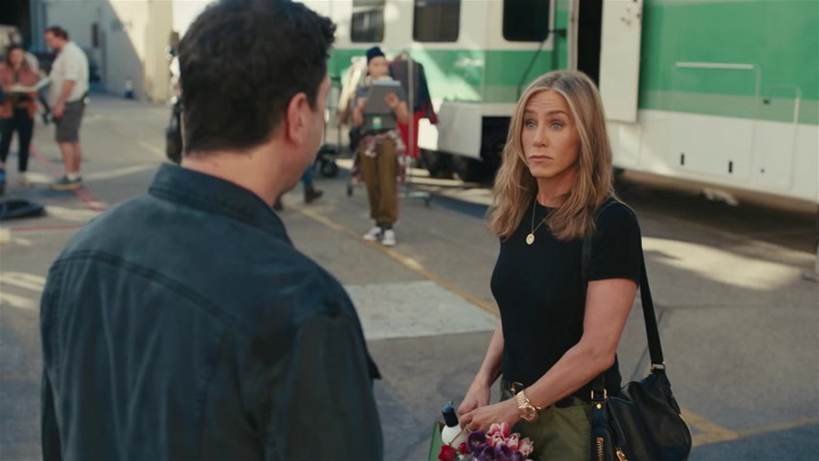 David Schwimmer and Jennifer Aniston in UberEats Ad