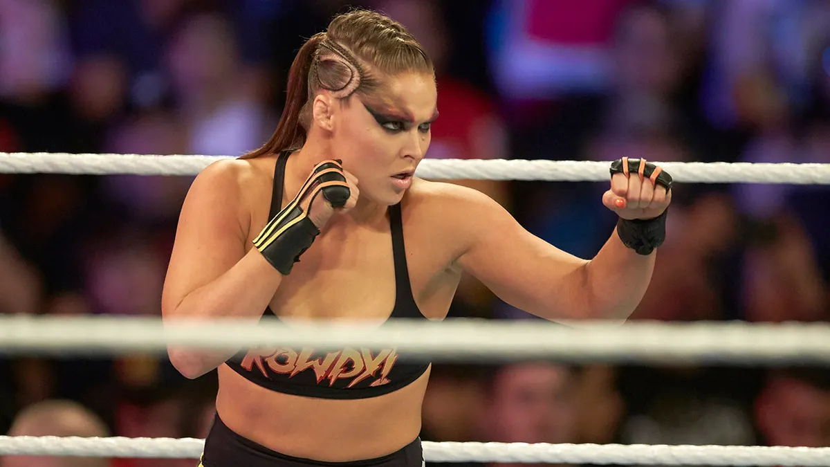Ronda Rousey during her second WWE run 