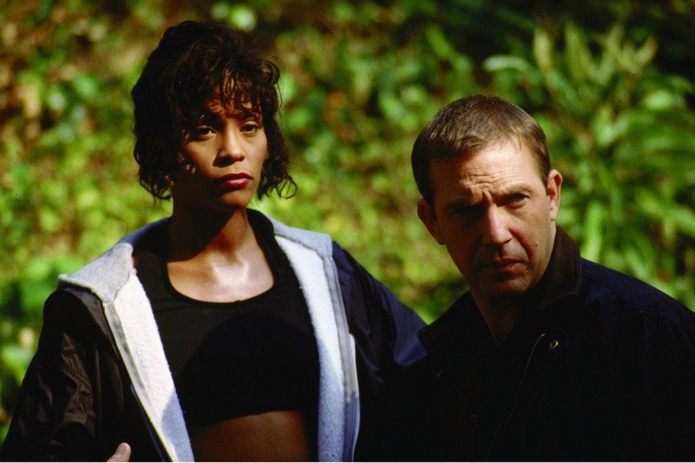 Whitney Houston and Kevin Costner 