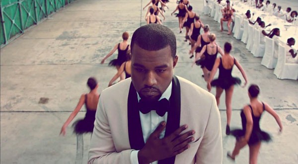 Kanye West in Runaway music video