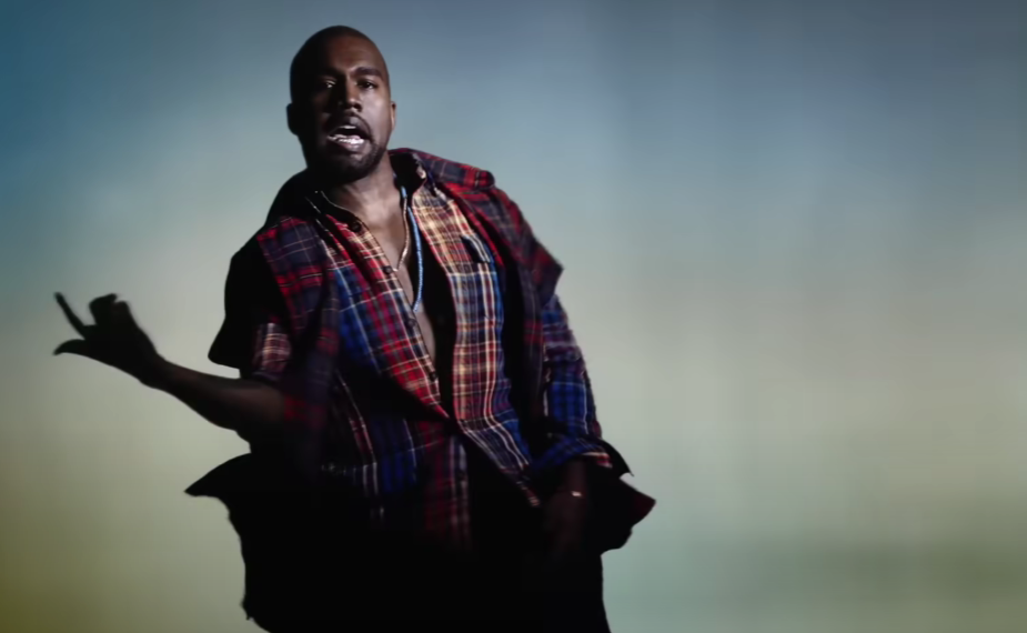 Kanye West in Bound 2 music video