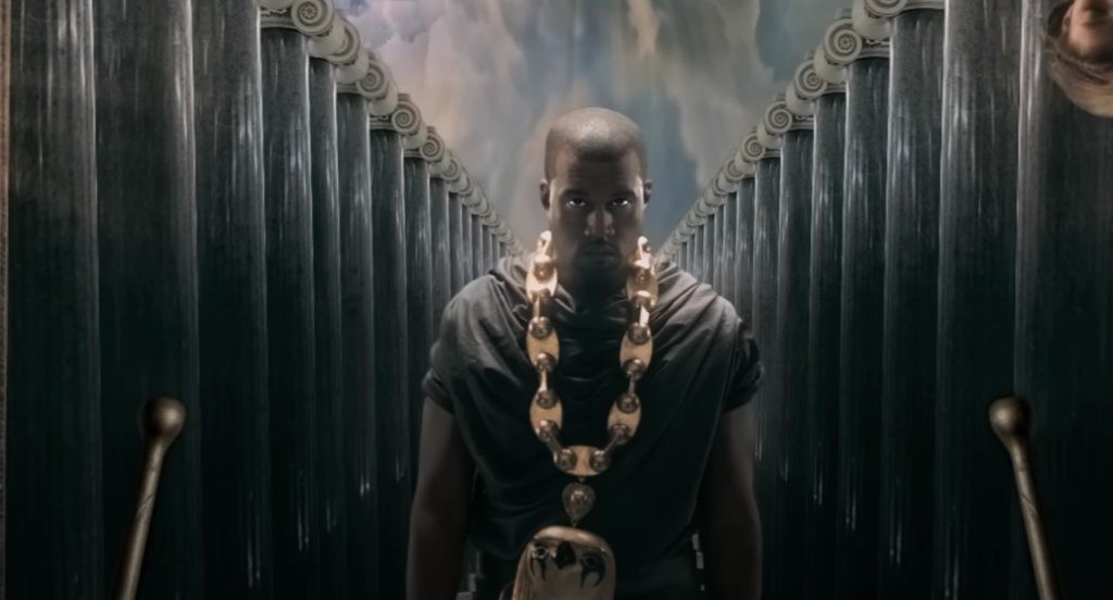 Kanye West in POWER music video