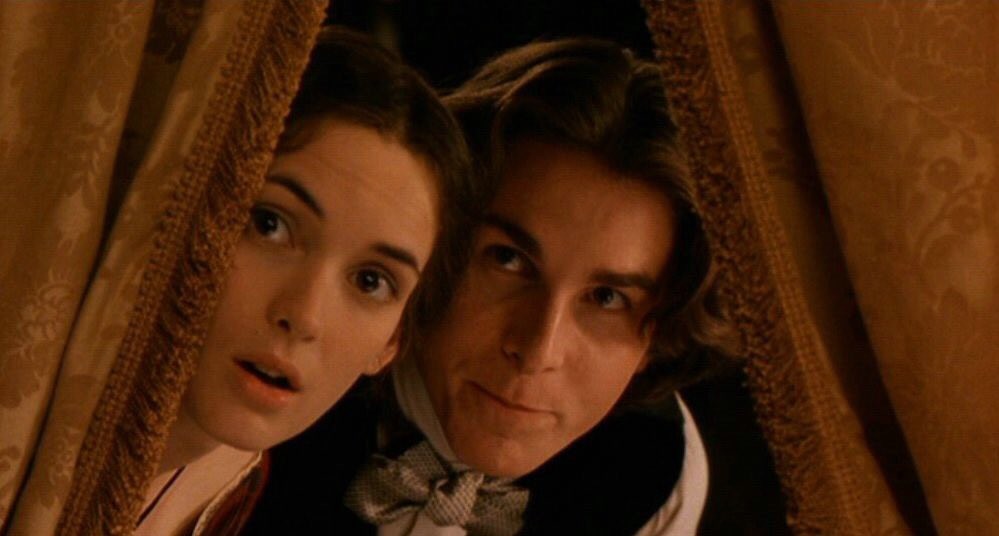 Christian Bale and Winona Ryder in Little Women