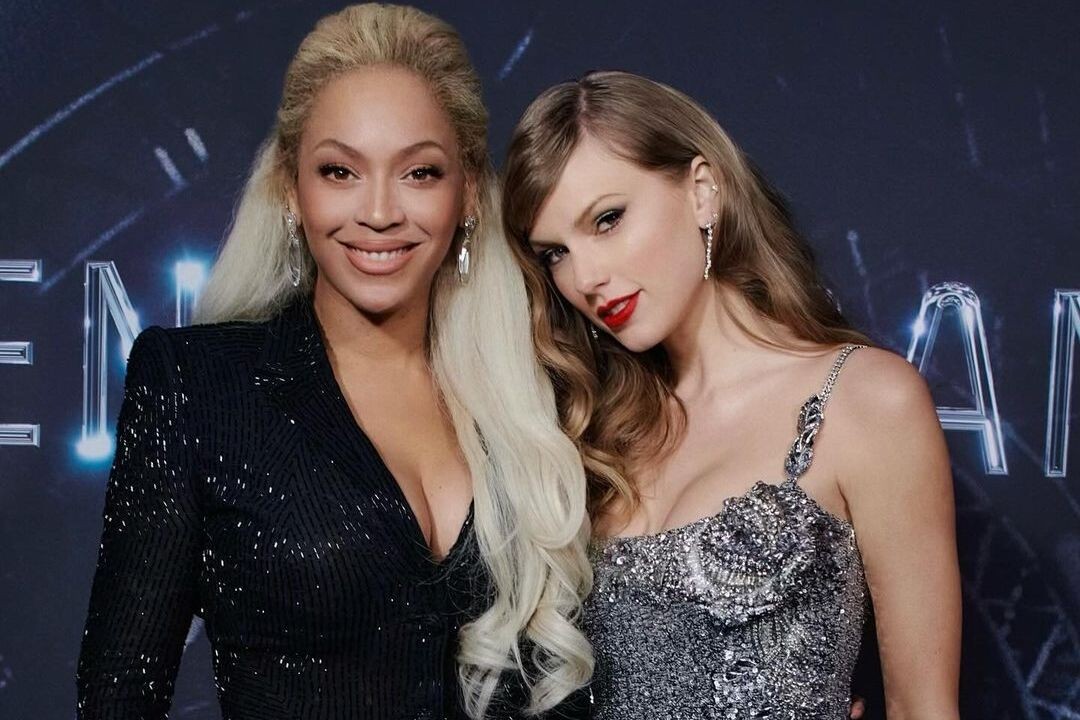 Taylor Swift and Beyonce in the premier of Renaissance: A film by Beyonce (2023)