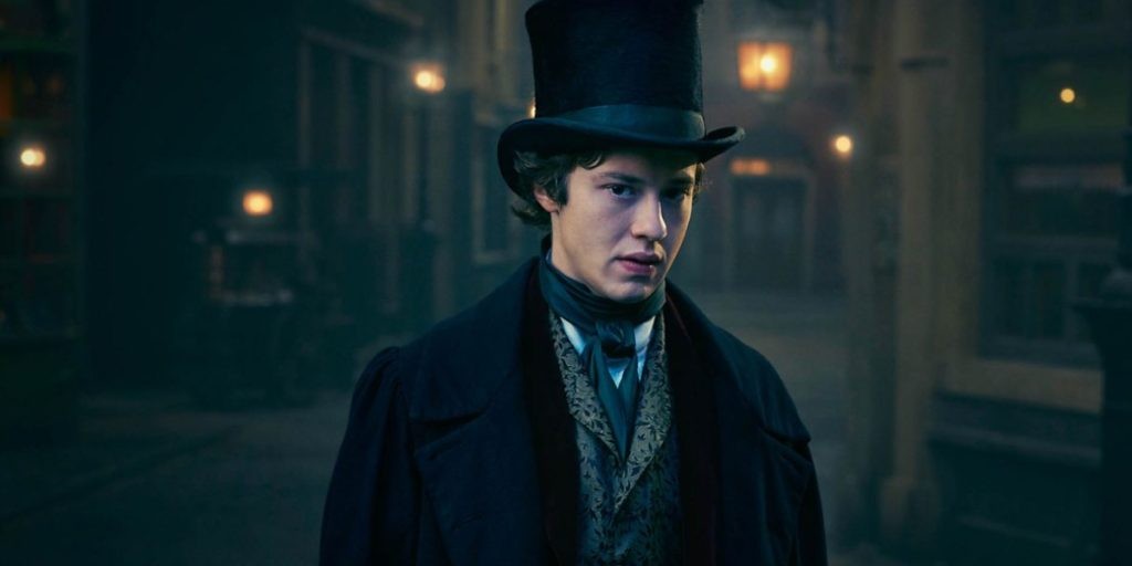 Joseph Quinn as Arthur Havisham in Dickensian