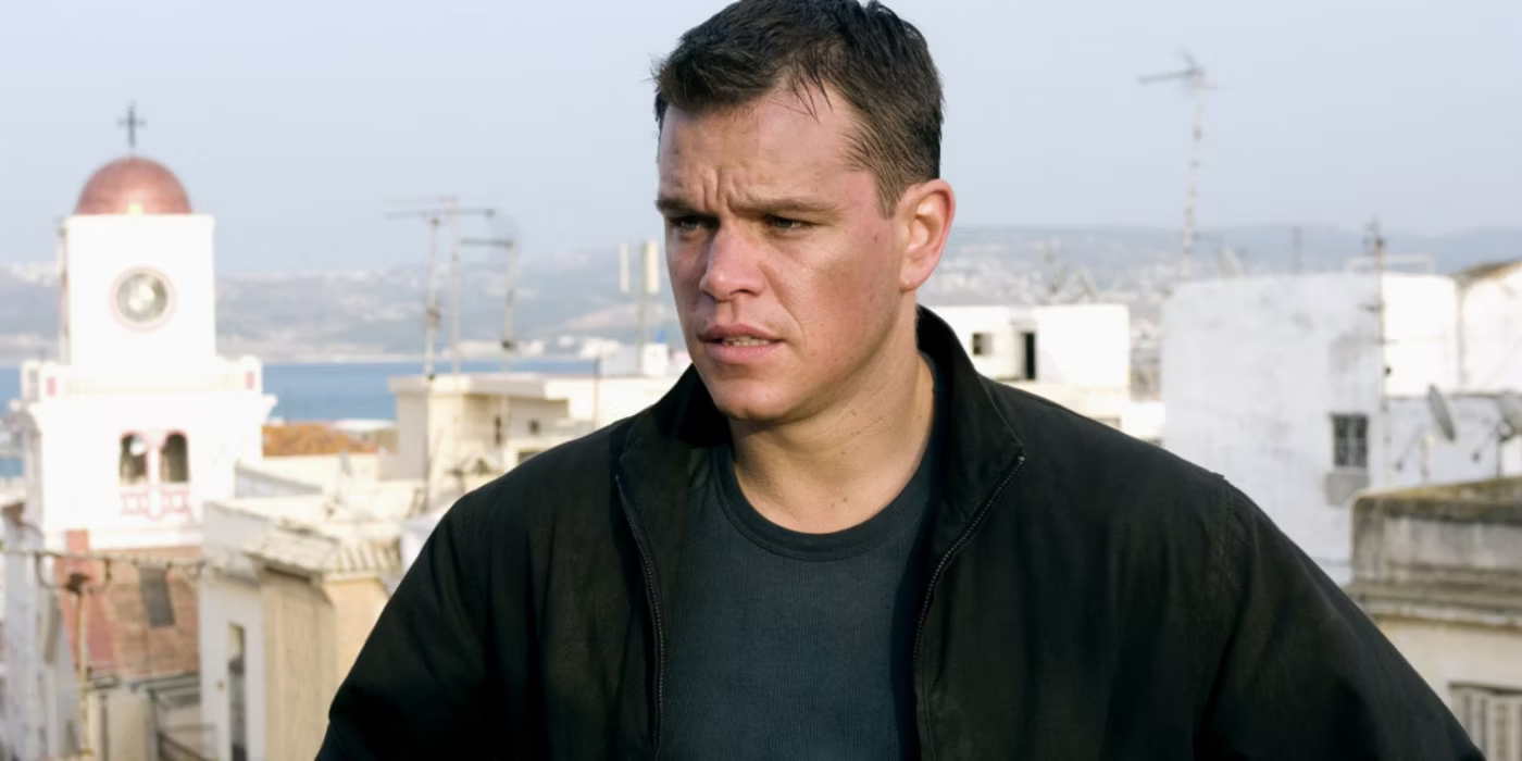 Matt Damon as Jason Bourne in this scene 