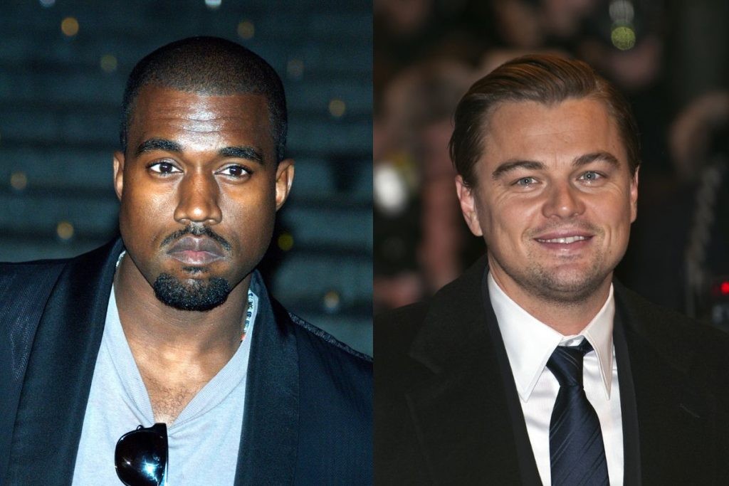 Kanye West and Leonardo DiCaprio (Credit: Wikimedia Commons)