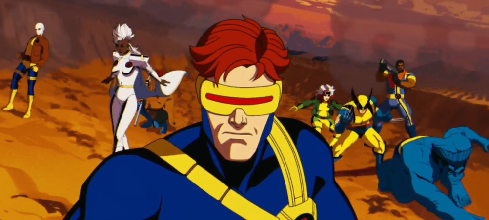 Cyclops and the gang assembled in this scene 