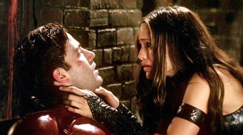 Ben Affleck and Jennifer Garner in Daredevil (2003). Credit: 20th Century Fox