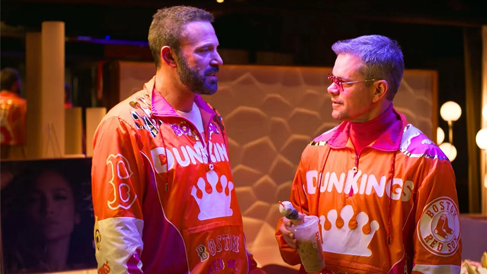 Ben Affleck and Matt Damon in The DunKings | Credits: Dunkin' Donuts