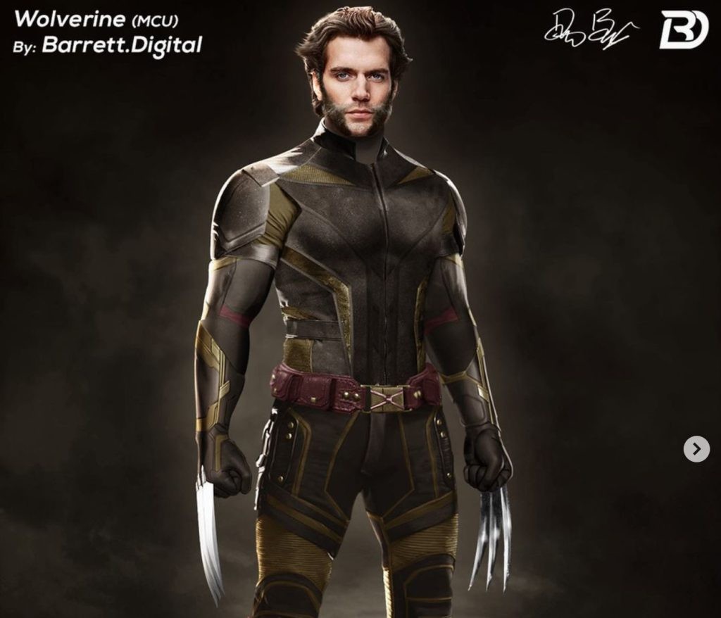 Cavill as Wolverine | image: Barrett.Digital (via Designco)