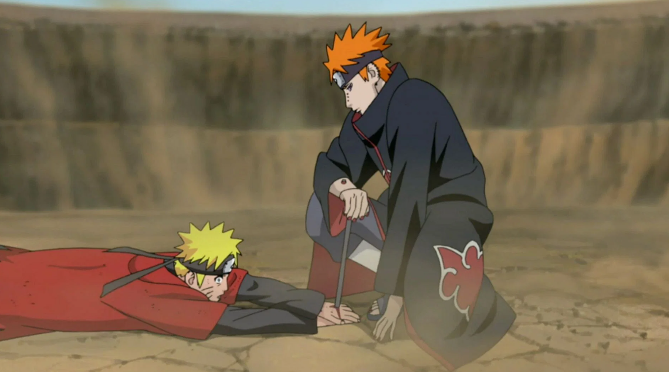 A still from The Pain Arc in Naruto: Shippuden
