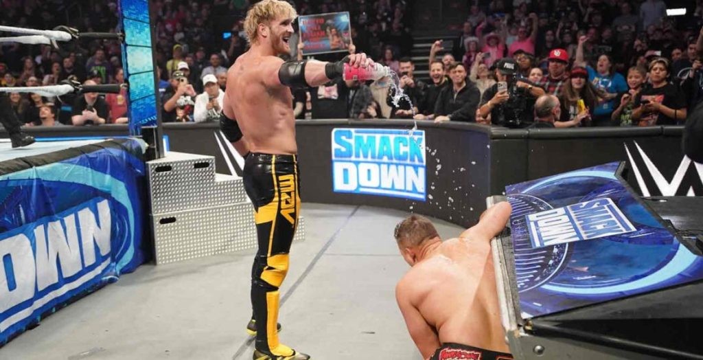 Logan Paul's bizarre interaction comes under netizens' attention! Credit: WWE, SmackDown (Feb. 16)