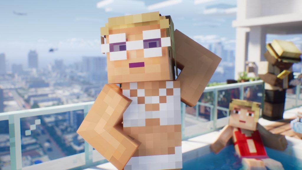 One YouTuber recreates the GTA 6 trailer, but styled like Minecraft.