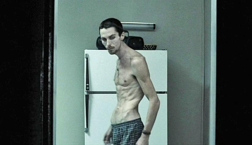 Christian Bale in and as The Machinist 