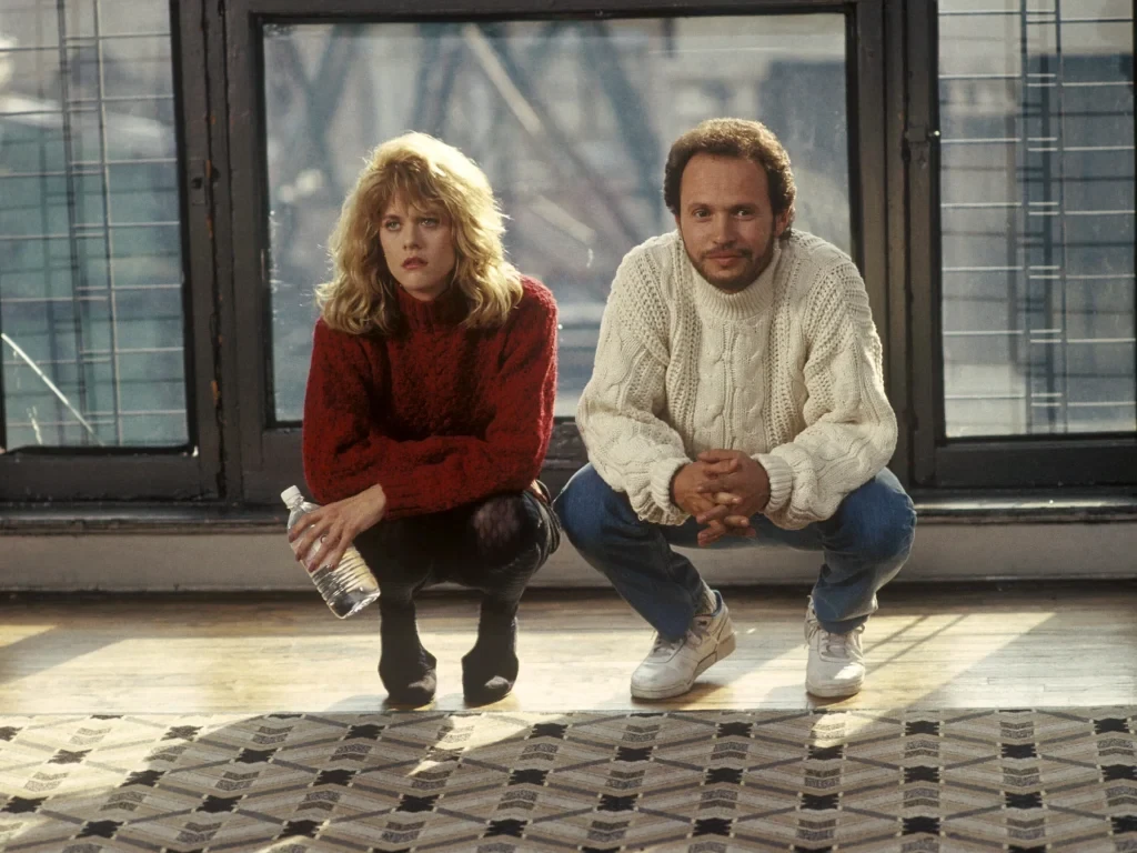 Billy Crystal and Meg Ryan in a still from When Harry Met Sally 