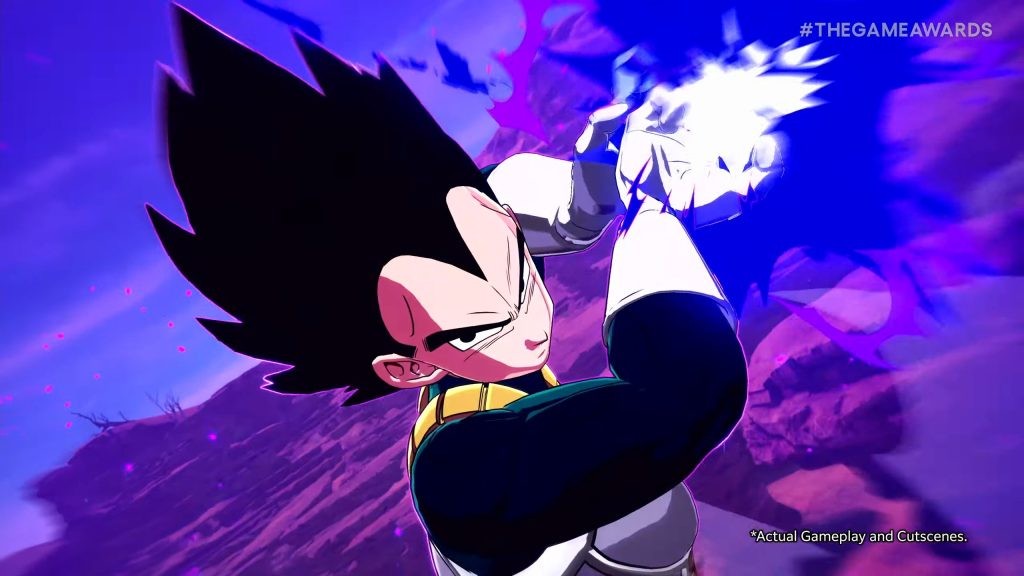 Vegeta in the new gameplay from Dragon Ball Sparking! Zero