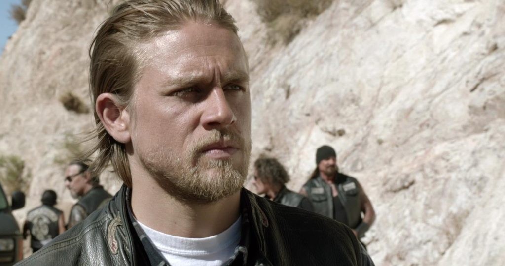 Charlie Hunnam in Sons of Anarchy (2008). Credit: FX Networks