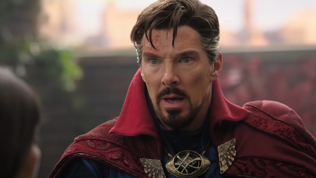 Benedict Cumberbatch in a scene from Doctor Strange in the Multiverse of Madness 