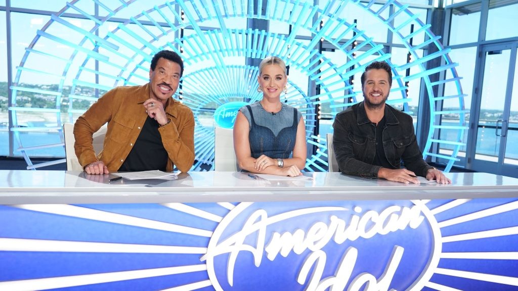 Lionel Richie, Katy Perry, and Luke Bryan in American Idol
