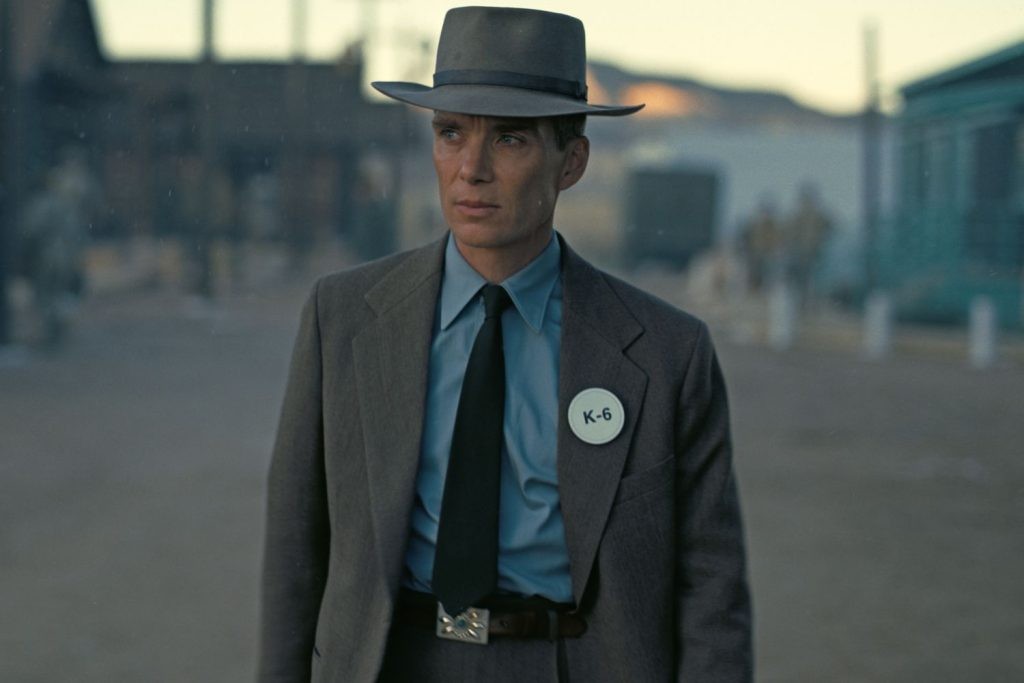 Cillian Murphy as J. Robert Oppenheimer in Oppenheimer