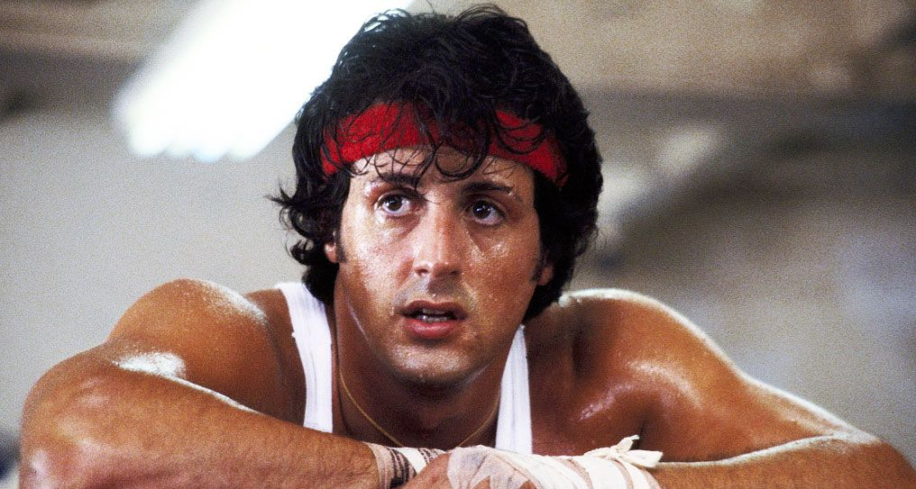 Sylvester Stallone looking on in this scene 