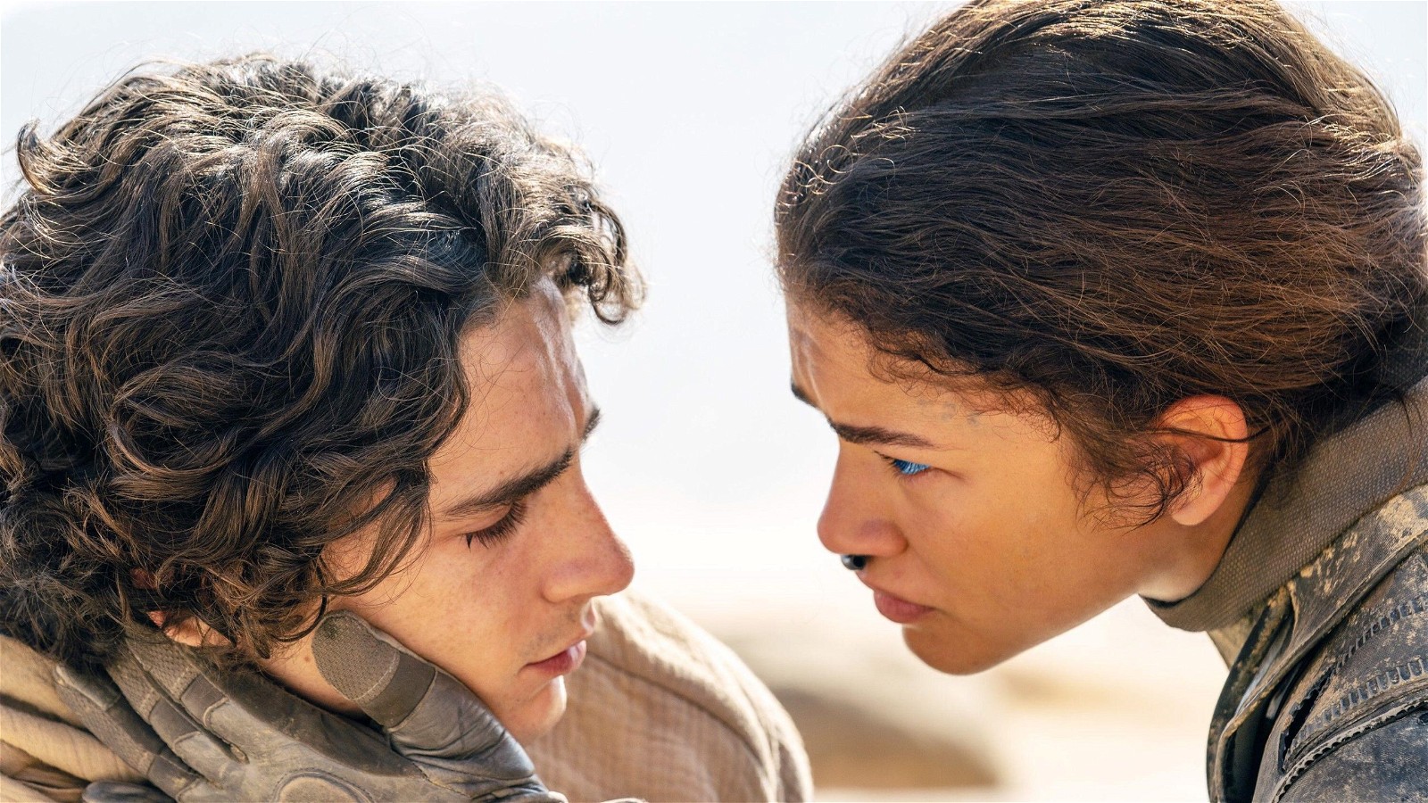 Timothee Chalamet and Zendaya in the Dune film series 