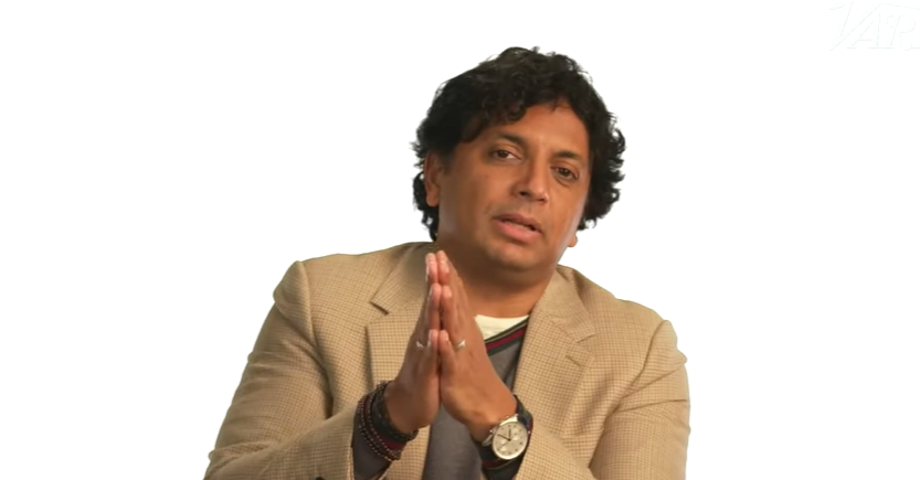 M. Night Shyamalan during an interview with Variety