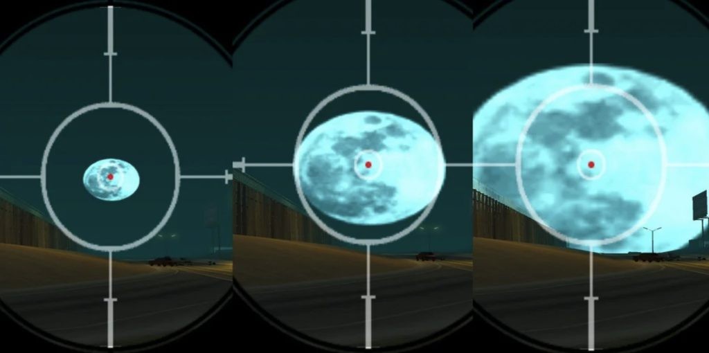 The toggle to change the size of the Moon in GTA 3 was an intentional addition to the game.