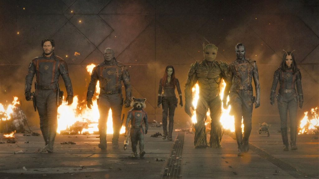 A still from James Gunn's Guardians of the Galaxy Vol. 3