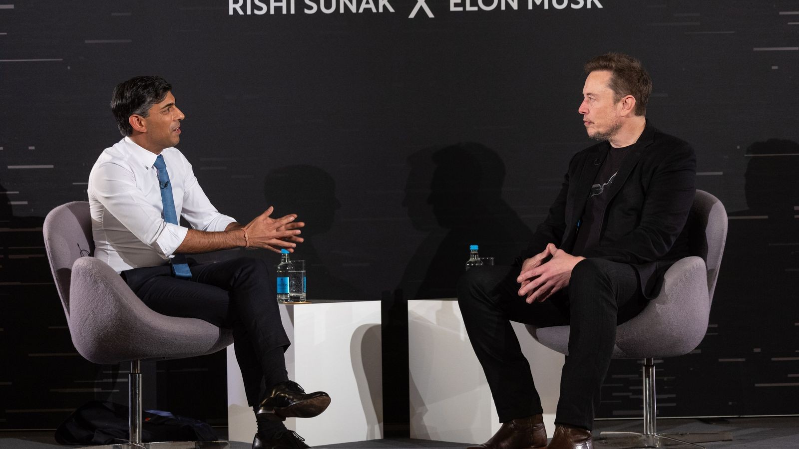Elon Musk and Rishi Sunak 
