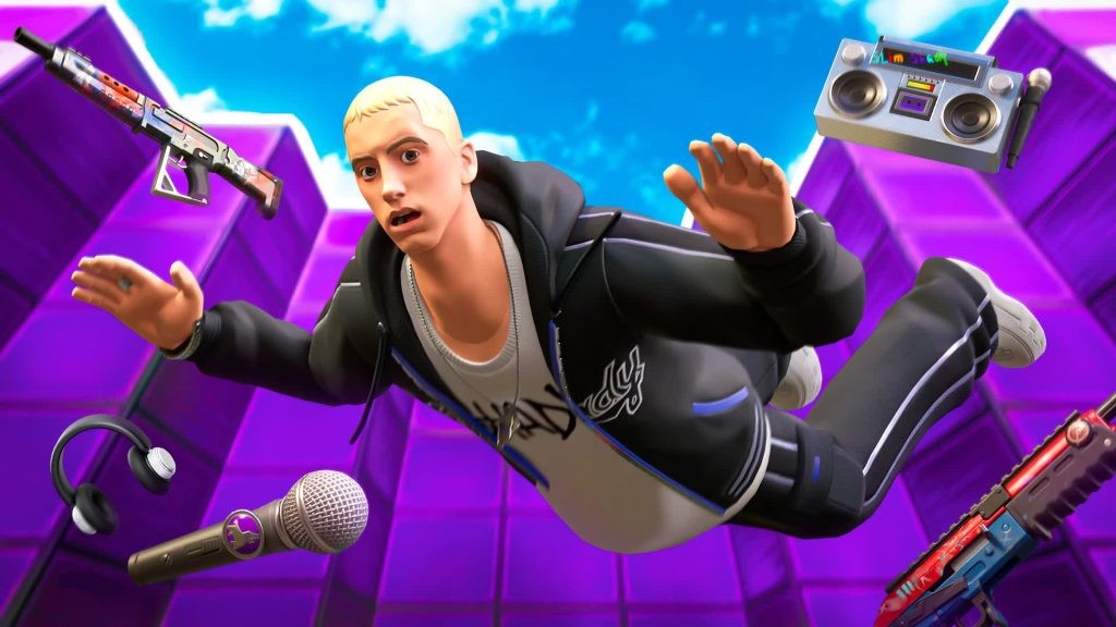 Eminem took the stage in Fortnite last year.