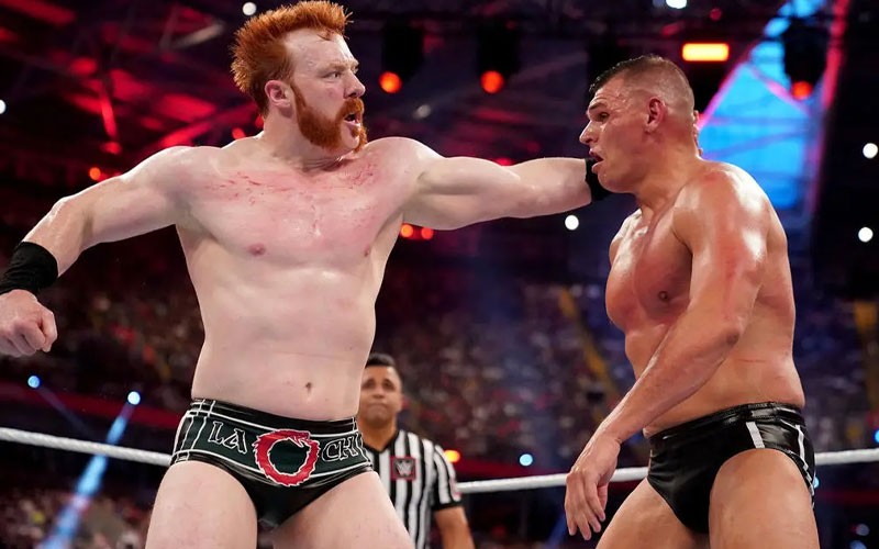 Sheamus and Gunther during their most iconic match 