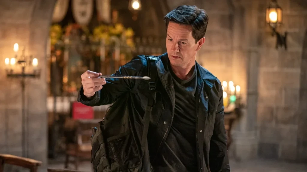 Mark Wahlberg as Victor Sullivan in a still from Uncharted 