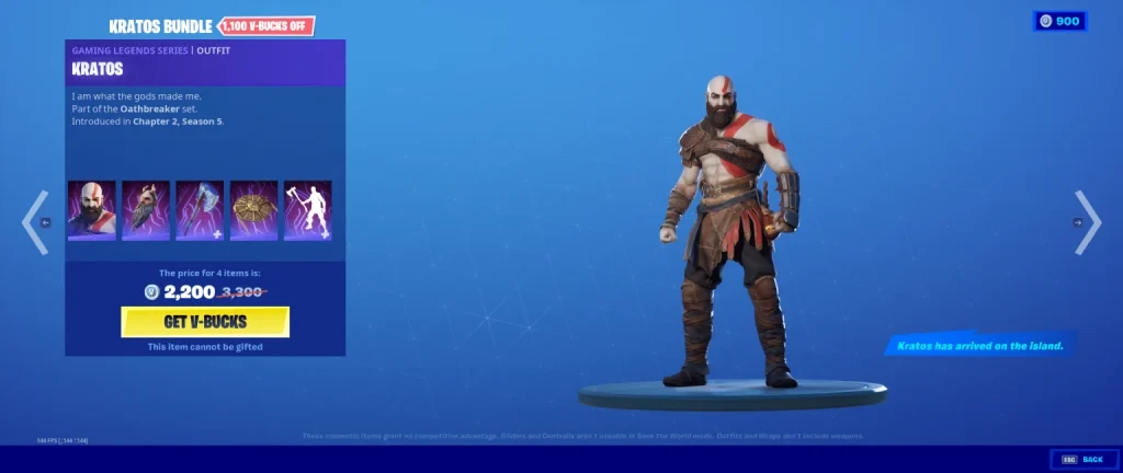 Kratos used to be a limited-time skin.