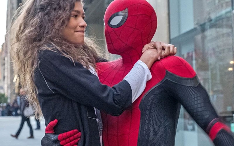 Zendaya and Tom Holland in action 