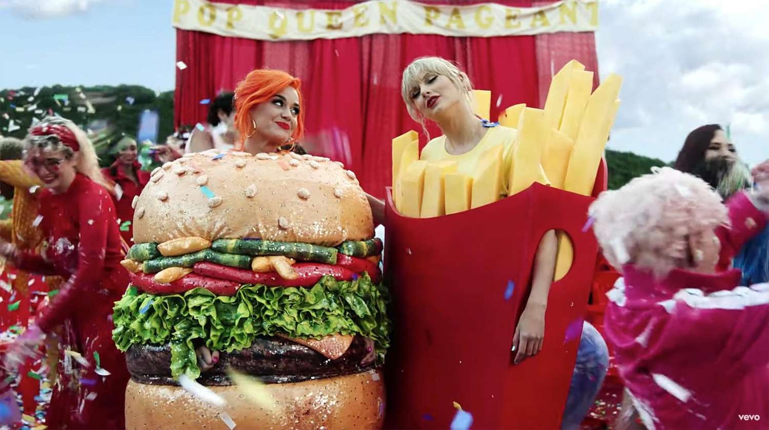 Katy Perry and Taylor Swift in a still from You Need to Calm Down