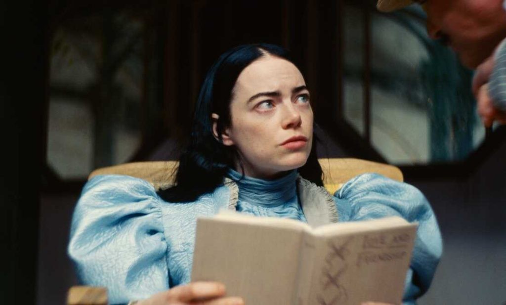 Emma Stone in a still from Poor Things